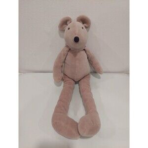 Moulin Roty Mouse NINI French Plush Toy 20" Gray Long Legs Mouse